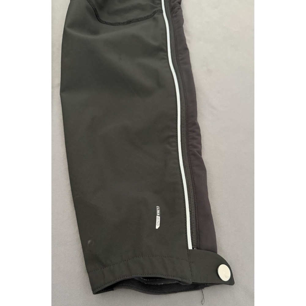 Salomón Technical Pants Womens Small Black Clima Wind Full Zipper Sides Stretch - Picture 11 of 16